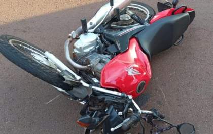 Acidente na Ranulpho deixa motociclista ferido