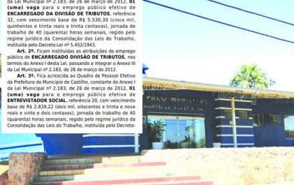 Prefeito Paulo Boaventura cria novos cargos em ano eleitoral