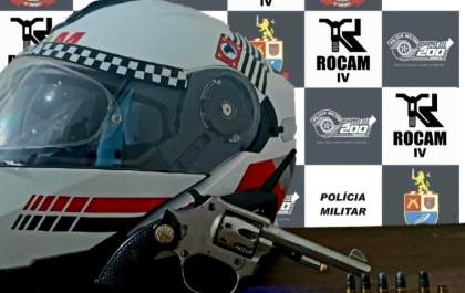 Acusado de participação em homicídio em Birigui é preso pela PM com revólver
