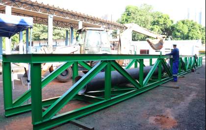 GS Inima Samar agenda obra para instalar suporte em adutora sobre o Machadinho