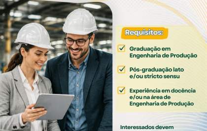 AEMS abre vaga para professor de Engenharia de Produção