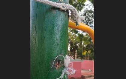 Playground no Claudionor Cinti é alvo de vandalismo