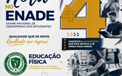 Educação Física da AEMS conquista nota 4 no Enade e celebra excelência no ensino
