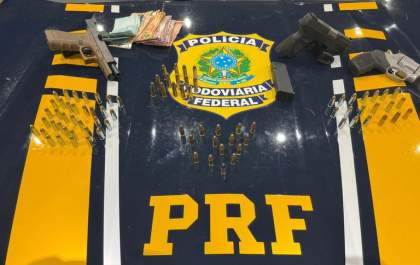 PRF prende trio armado que planejava roubar caminhonetes para levar à Bolívia