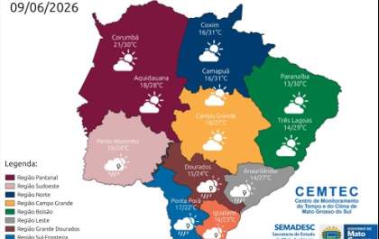 Frente fria deve trazer chuva e tempestades nos próximos dias