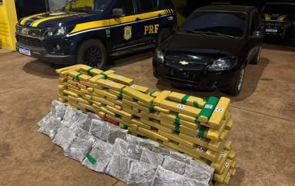 Mulher é presa com 174 quilos de drogas e bebê recém-nascido em Três Lagoas