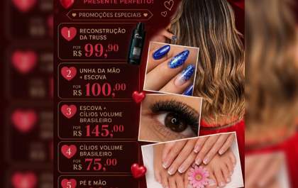 Dia dos Namorados inspira autocuidado com promoções especiais no Brida Placco Salão de Beleza
