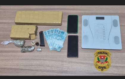 Polícia Civil de Birigui prende 2 homens e apreende mais de 1,5 quilo de maconha