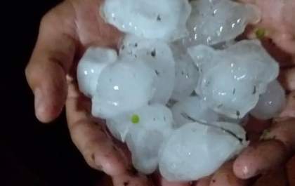 Previsão alerta para risco de granizo