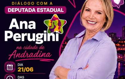 Deputada estadual Ana Perugini promove diálogo com a população de Andradina neste domingo