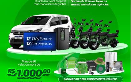Sicredi realiza promoção com milhares de prêmios na região