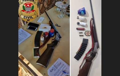 Polícia Civil apreende espingarda após lavrador ser ameaçado por irmãos