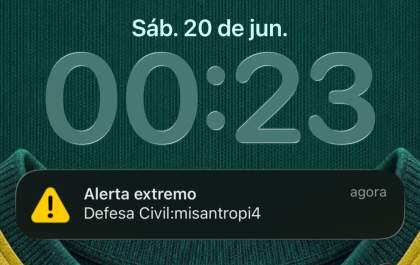 Ataque hacker derruba sistema da Defesa Civil após envio de alerta falso para celulares