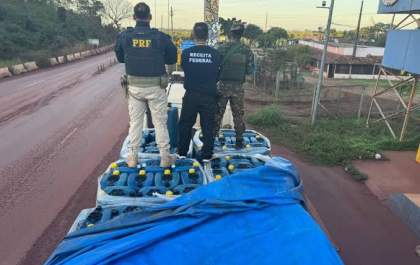 PRF e Receita barram carga para refino de cocaína
