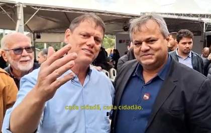 Dia histórico para Murutinga do Sul: prefeito recebe placas de inauguração de importantes obras ao lado do governador Tarcísio de Freitas