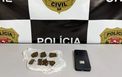 Polícia Civil recupera celular furtado e encontra droga com investigado em Penápolis