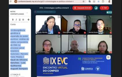 Acadêmicos do Direito destacam-se no Conpedi com pesquisa científica