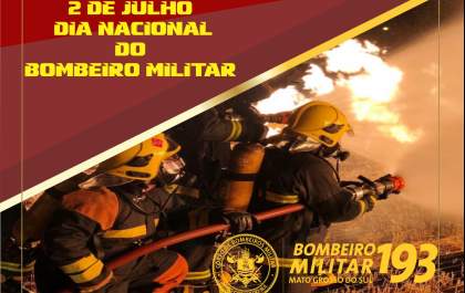 Dia do Bombeiro celebra coragem e marca os 55 anos do Corpo de Bombeiros Militar de Mato Grosso do Sul