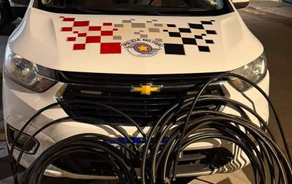 Polícia Militar prende dois homens por furto de fios telefônicos em Andradina