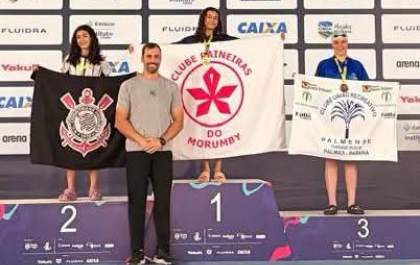 Andradina comemora vice-campeonato brasileiro de Letícia Zompero na natação