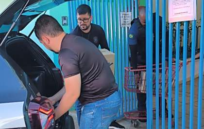Polícia Civil recolhe mais materiais escolares e de limpeza em mais 2 escolas em Birigui