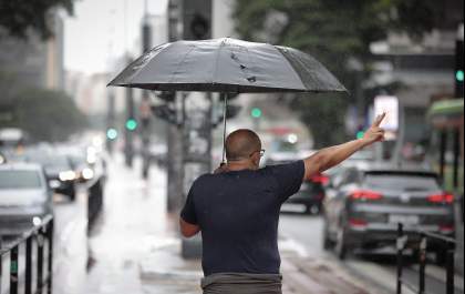 Defesa Civil alerta para chuva, queda nas temperaturas e ventos com avanço de frente fria em São Paulo