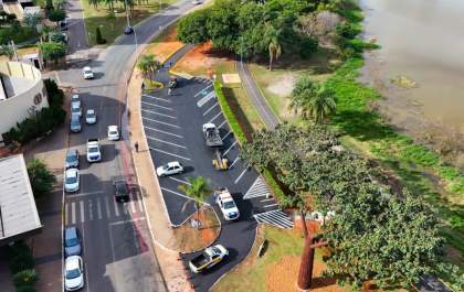 Lagoa Maior tem estacionamento e acesso revitalizados