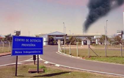 Polícia penal controla motim e incêndio no CDP de Nova Independência