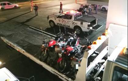 PM recolhe mais 8 motos em operação contra excesso de barulho