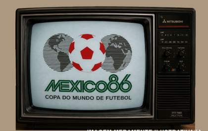 Copa de 1986, Plano Cruzado e o televisor Mitsubishi