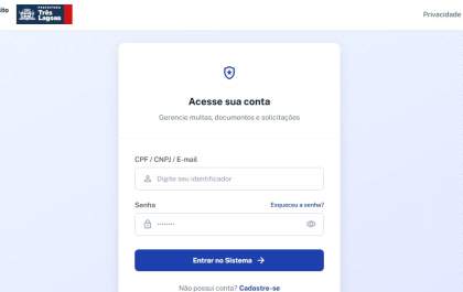 DEPTRAN lança plataforma online para solicitação de serviços de trânsito em Três Lagoas