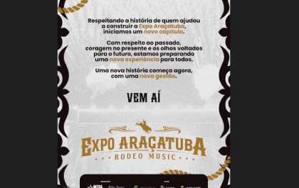 Organização confirma Expô Araçatuba ainda este ano