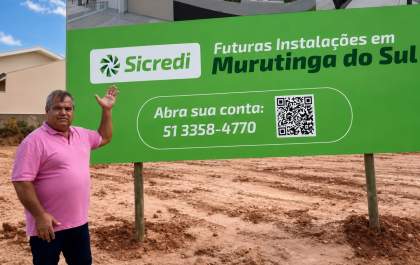 Murutinga do Sul volta a sonhar com agência bancária após início das obras do Sicredi