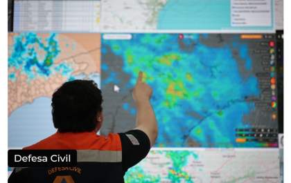 Defesa Civil alerta para chuva e ventos fortes em SP entre quarta (29) e quinta-feira (30)