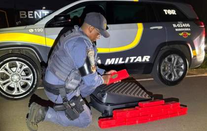Jovem de 22 anos é flagrado com 11 quilos de maconha em ônibus na Rondon