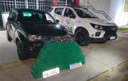 Força Tática apreende 200 kg de drogas e prende traficante interestadual em Castilho