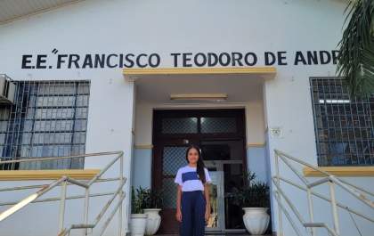 Estudante da EE Cívico-Militar Francisco Teodoro de Andrade representará Andradina na final estadual do JEESP 2026