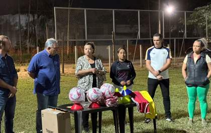 FFMS entrega materiais esportivos ao Projeto Pantera, de Terenos