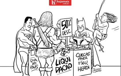 Dia dos Pais: até os heróis entraram na liquidação
