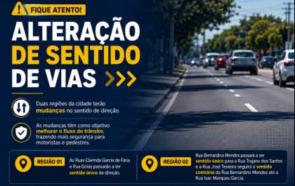 Quatro ruas de Três Lagoas terão sentido de circulação alterado
