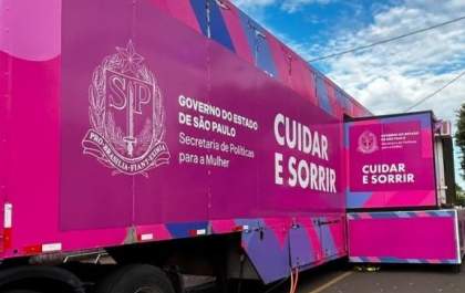 Carreta Odontológica atende mulheres em situação de vulnerabilidade em Araçatuba