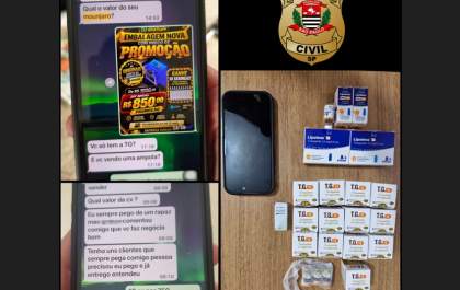 Polícia Civil de Birigui prende empresário por venda clandestina de medicamentos para emagrecer