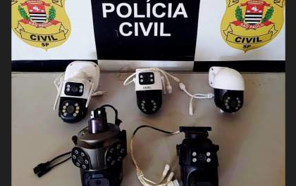 Polícia Civil de Birigui recupera câmeras furtadas de residência