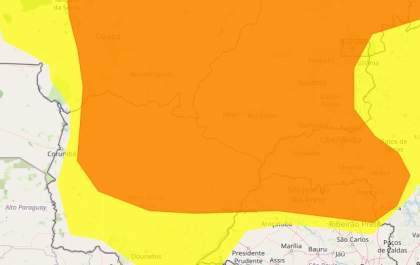 Três Lagoas terá segunda-feira (24) com mínima de 16°C e máxima de 29°C