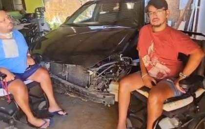 Depois de golpe e acidente, família de Três Lagoas pede ajuda para consertar carro usado em consultas médicas