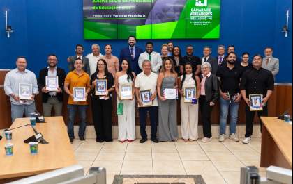 Câmara de Três Lagoas homenageia profissionais de Educação Física