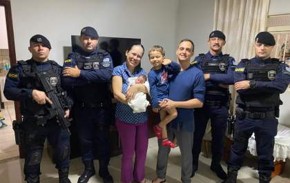 Guarda Municipal socorre menina com 5 dias de vida que estava engasgada