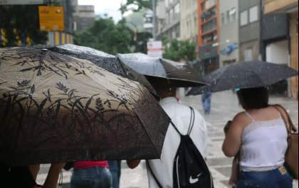 Defesa Civil alerta para chuva forte entre quarta (9) e quinta-feira (10) em diferentes regiões do estado