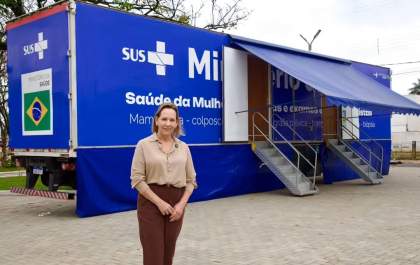 Andradina recebe carreta da saúde voltada ao atendimento feminino