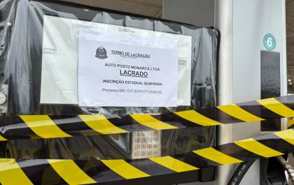 Secretaria da Fazenda lacra 4 postos de combustíveis em Araçatuba que tiveram a inscrição estadual cassada